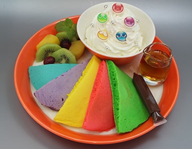 写真：ぷよぷよカラフルパンケーキ・カラーチョコペン Ver